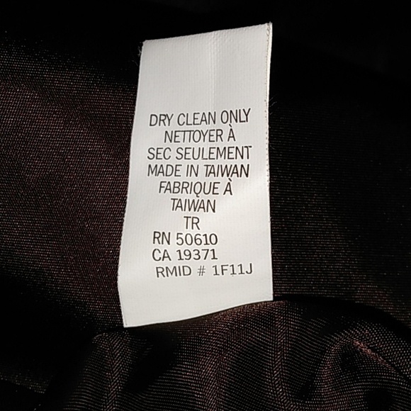 Anne Klein Belted Coat Wool Mohair Alpaca Lined Brown Large - Picture 8 of 8